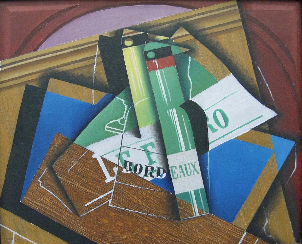Bordeauxské lahve od Juan Gris