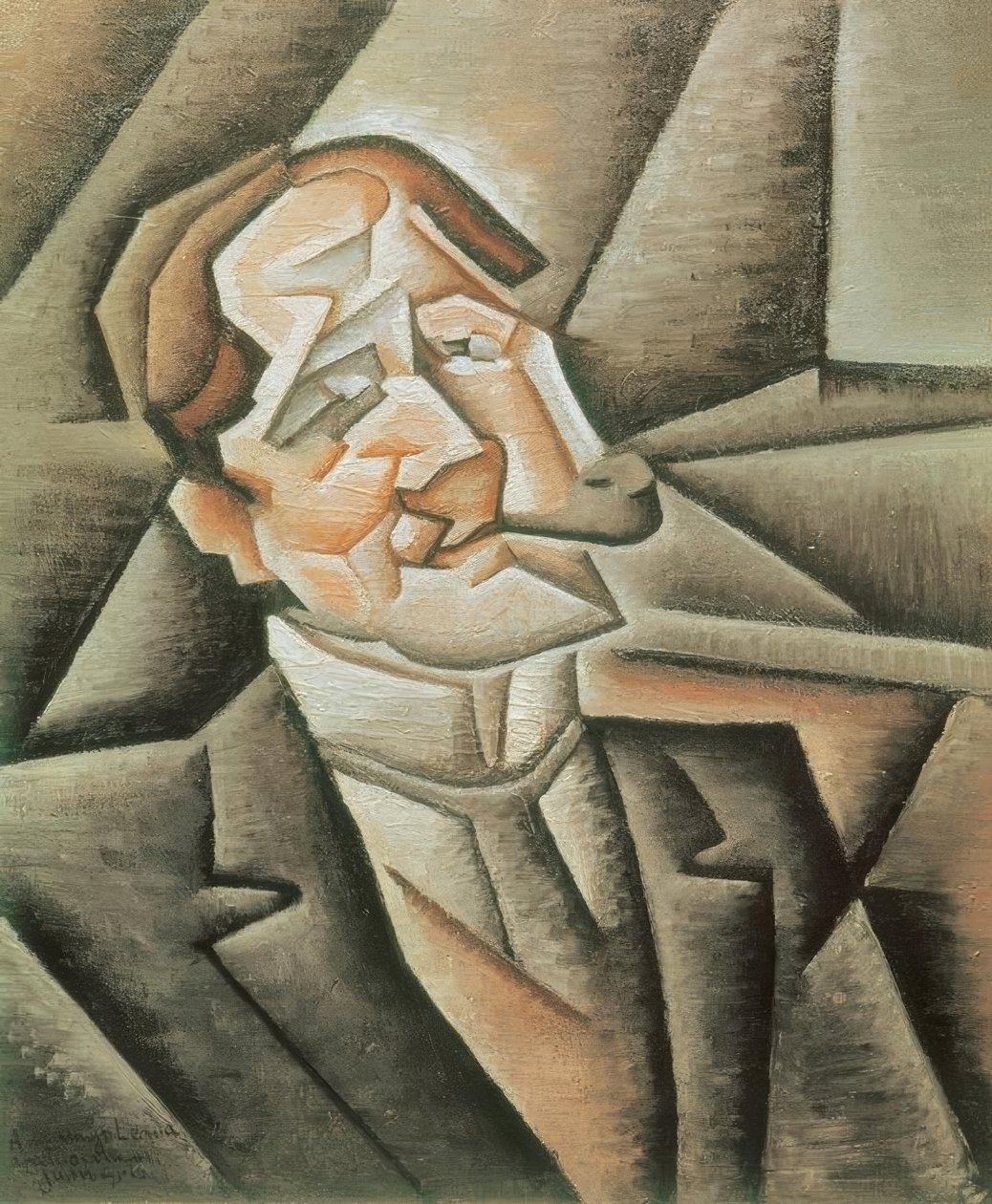 Muž s dýmkou od Juan Gris