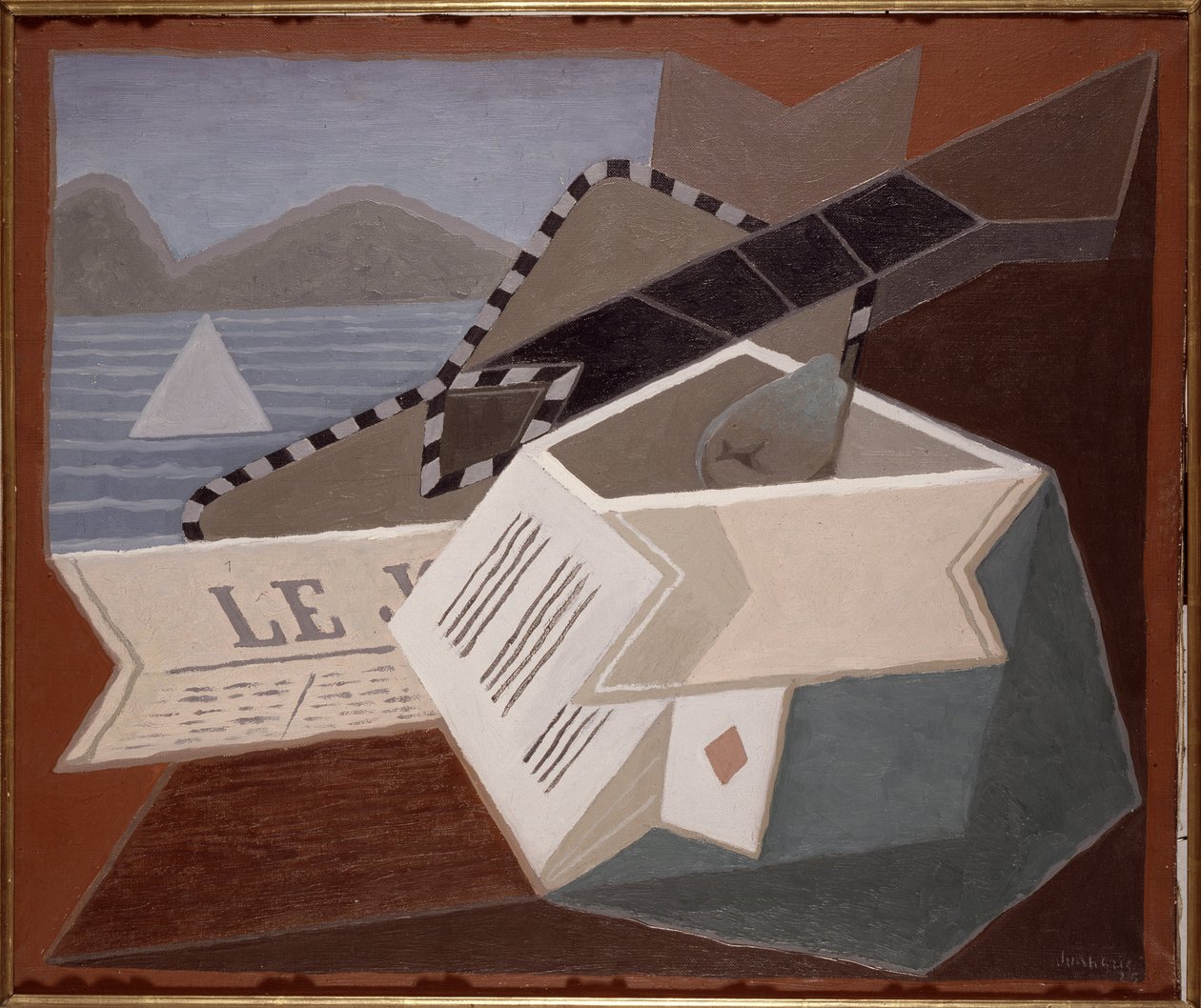 Kytara před mořem od Juan Gris