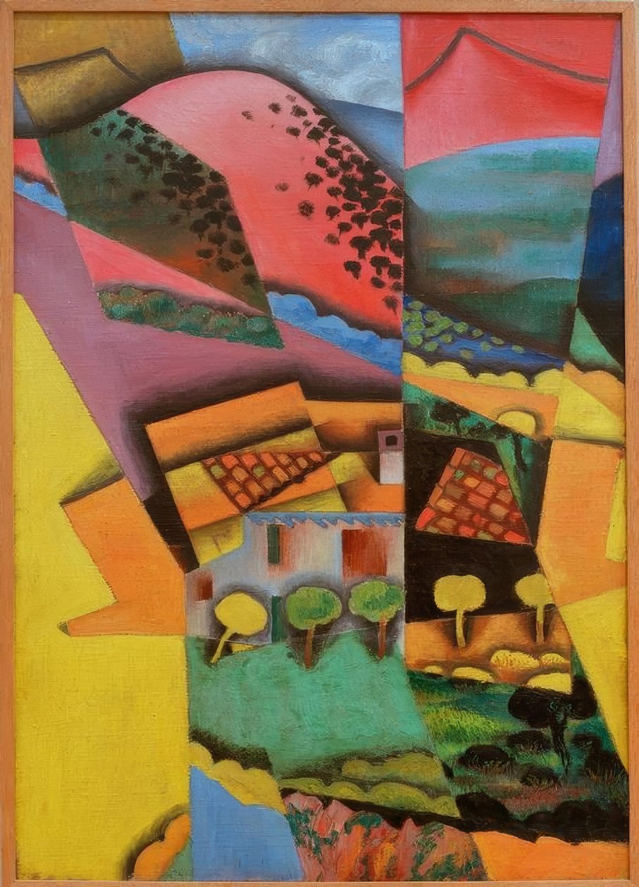 Krajina v Ceretu od Juan Gris