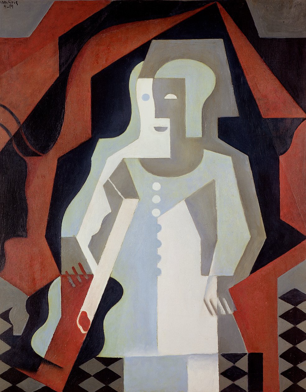 Pierrot, 1919 od Juan Gris