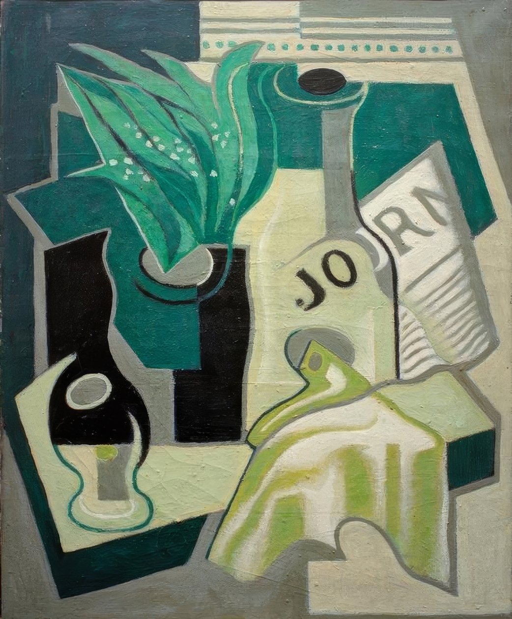 Váza s konvalinkami od Juan Gris