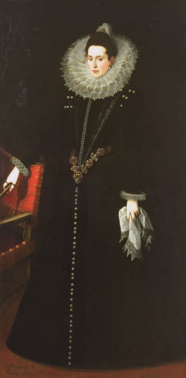 Catalina de la Cerda, vévodkyně z Lermy, 1602 od Juan Pantoja de la Cruz