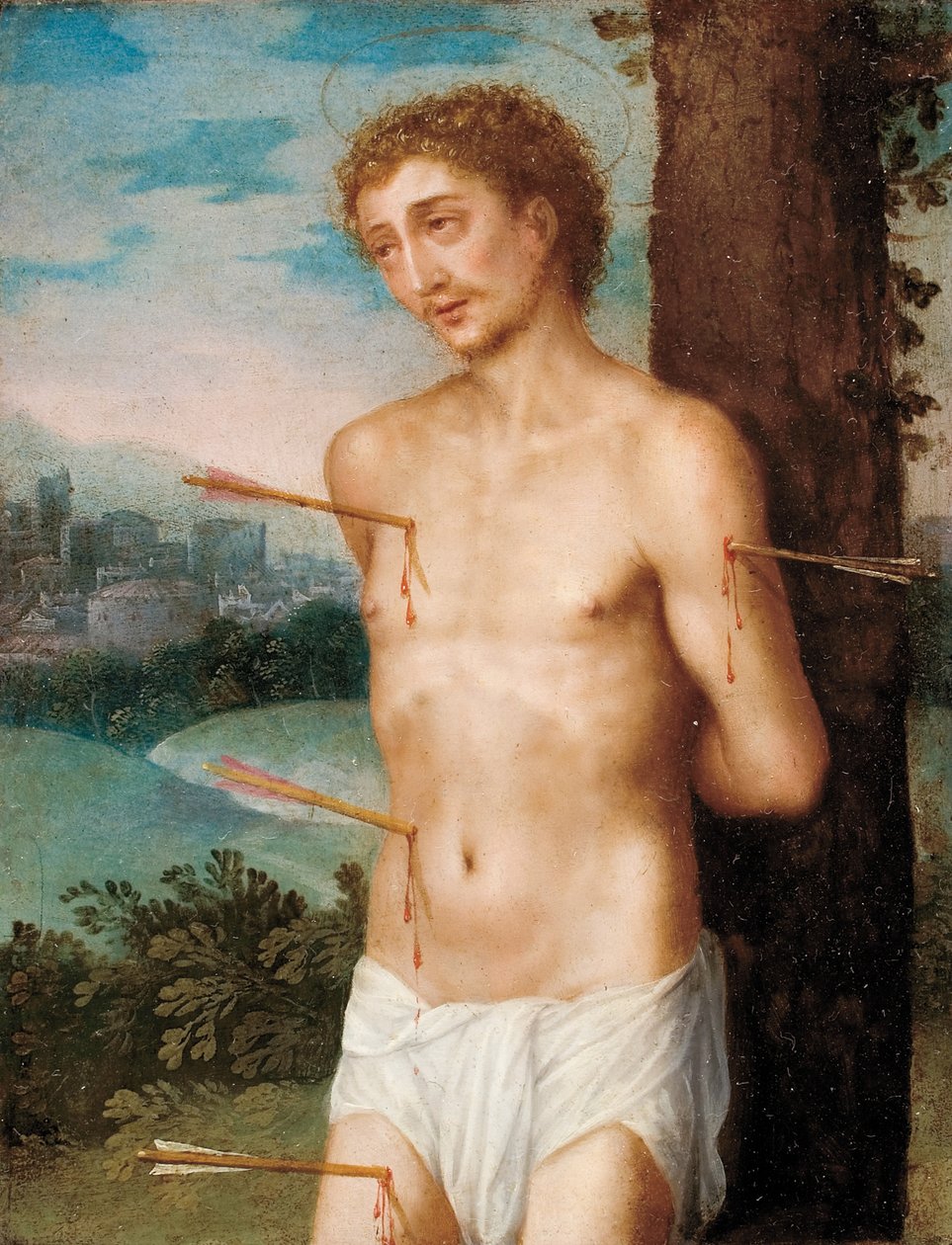 Svatý Šebestián, po roce 1603 (olej na mědi) od Juan Sanchez Cotan