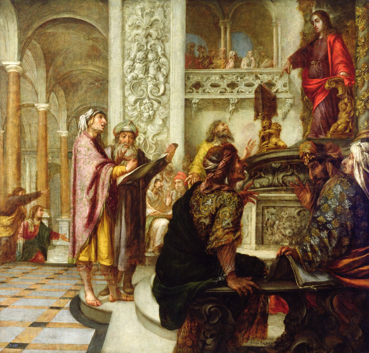 Kristus káže v chrámu, 1686 od Juan de Valdes Leal
