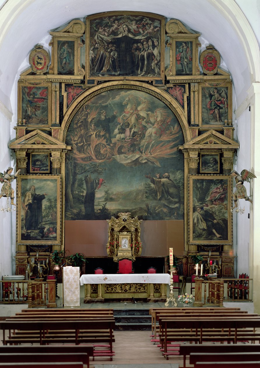 Eliášův oltářní obraz od Juan de Valdes Leal