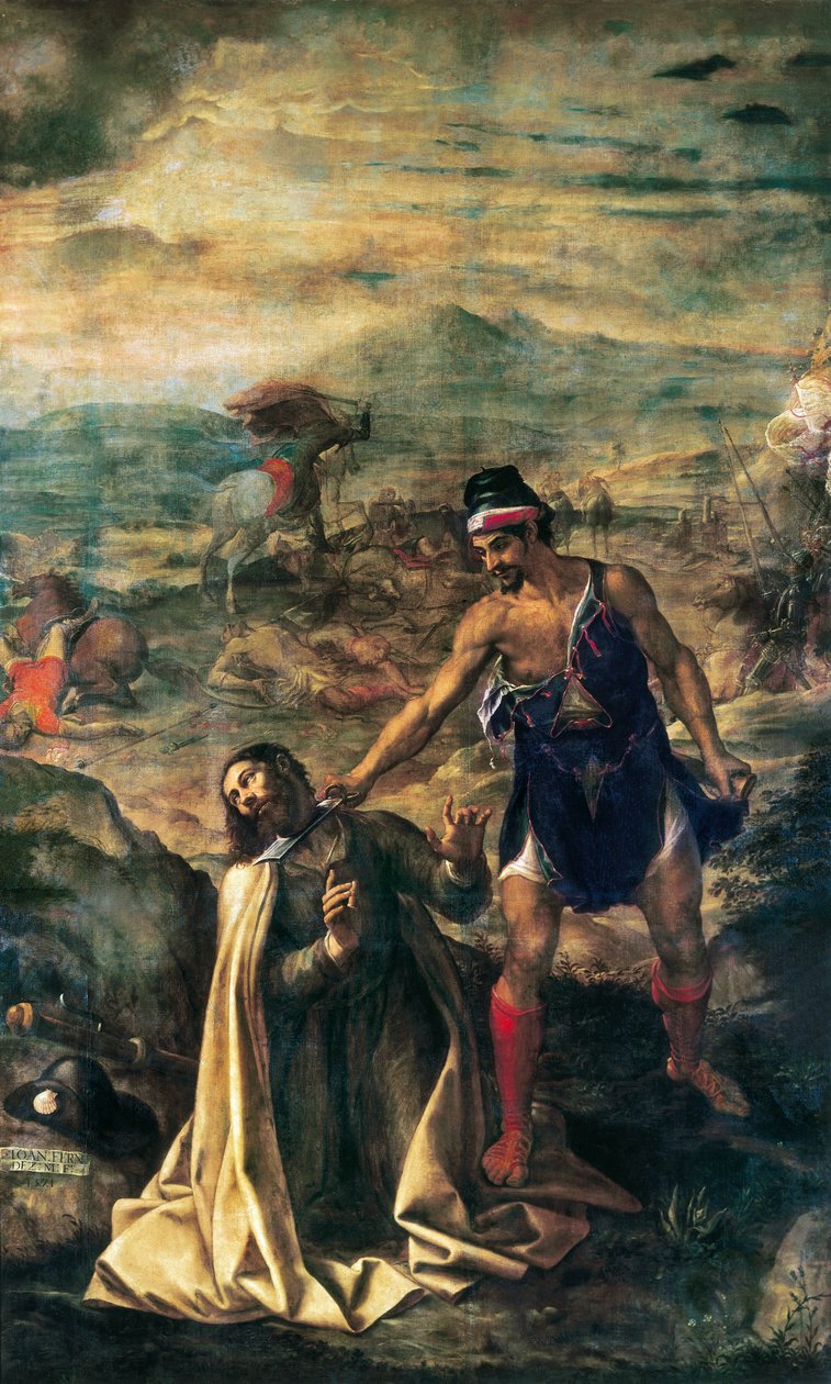 Dekolace svatého Jakuba Velikého od Juan (1526 1579) Fernandez Navarette