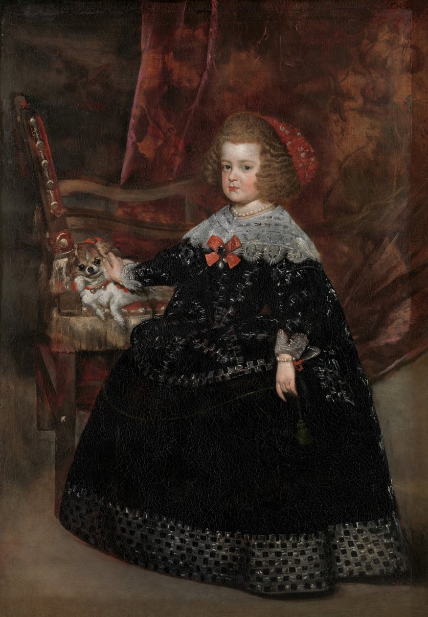 Maria Teresa 1638-1683, Infanta Španělska, ca. 1645. od Juan Battista Martinez del Mazo