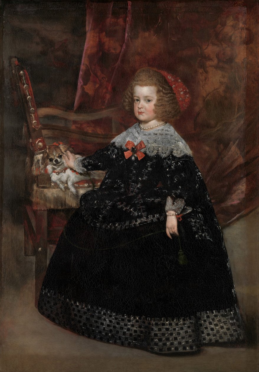 Maria Teresa, Infanta Španělska, kolem 1645 (olej na plátně) od Juan Bautista Martinez Del Mazo