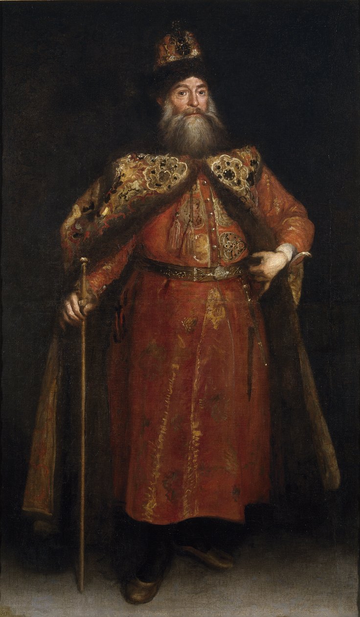 Portrét velvyslance Petra Ivanoviče Poťomkina 1617-1700, 1681 od Juan Carreño de Miranda