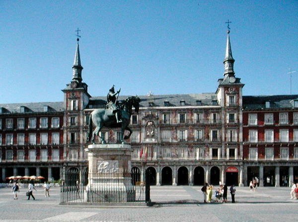 Pohled na Plaza Mayor, c.1619 (foto) od Juan Gomez de Mora