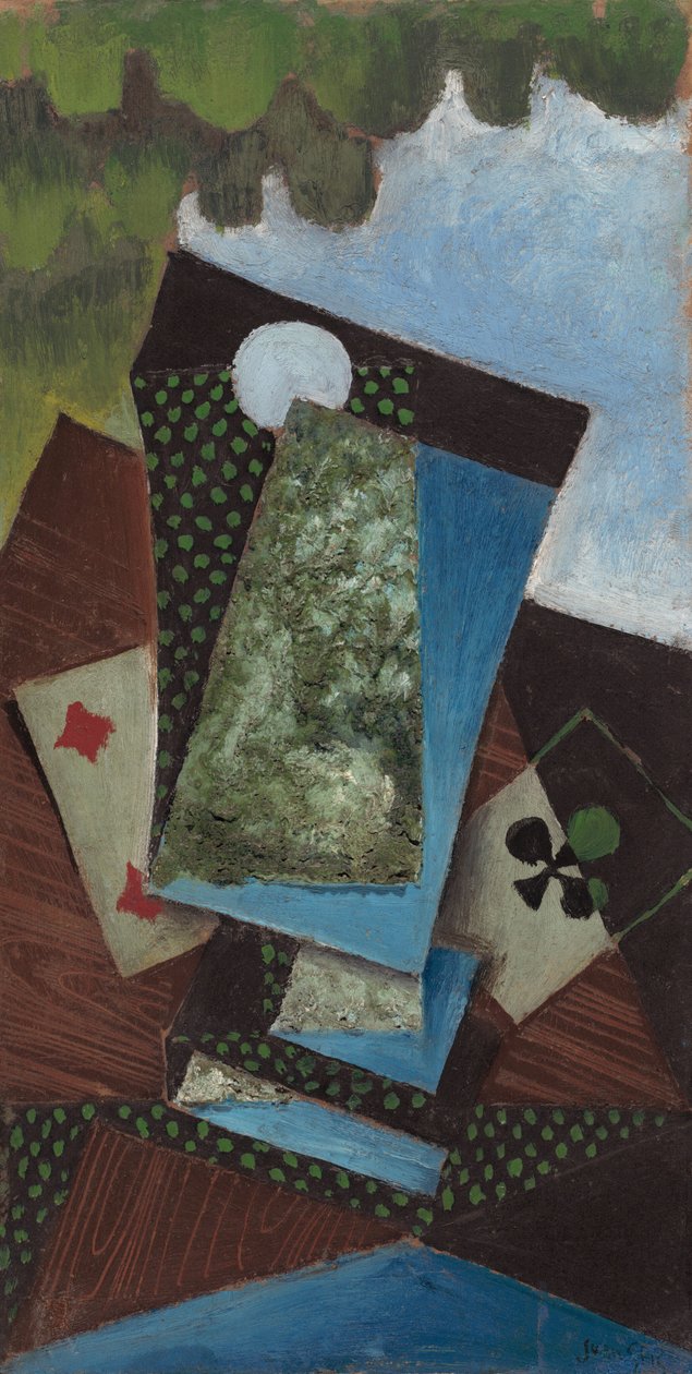 Klubové eso a diamantová čtyřka od Juan Gris