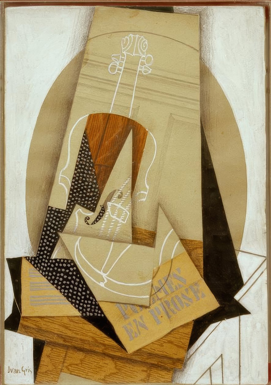 složení houslí od Juan Gris