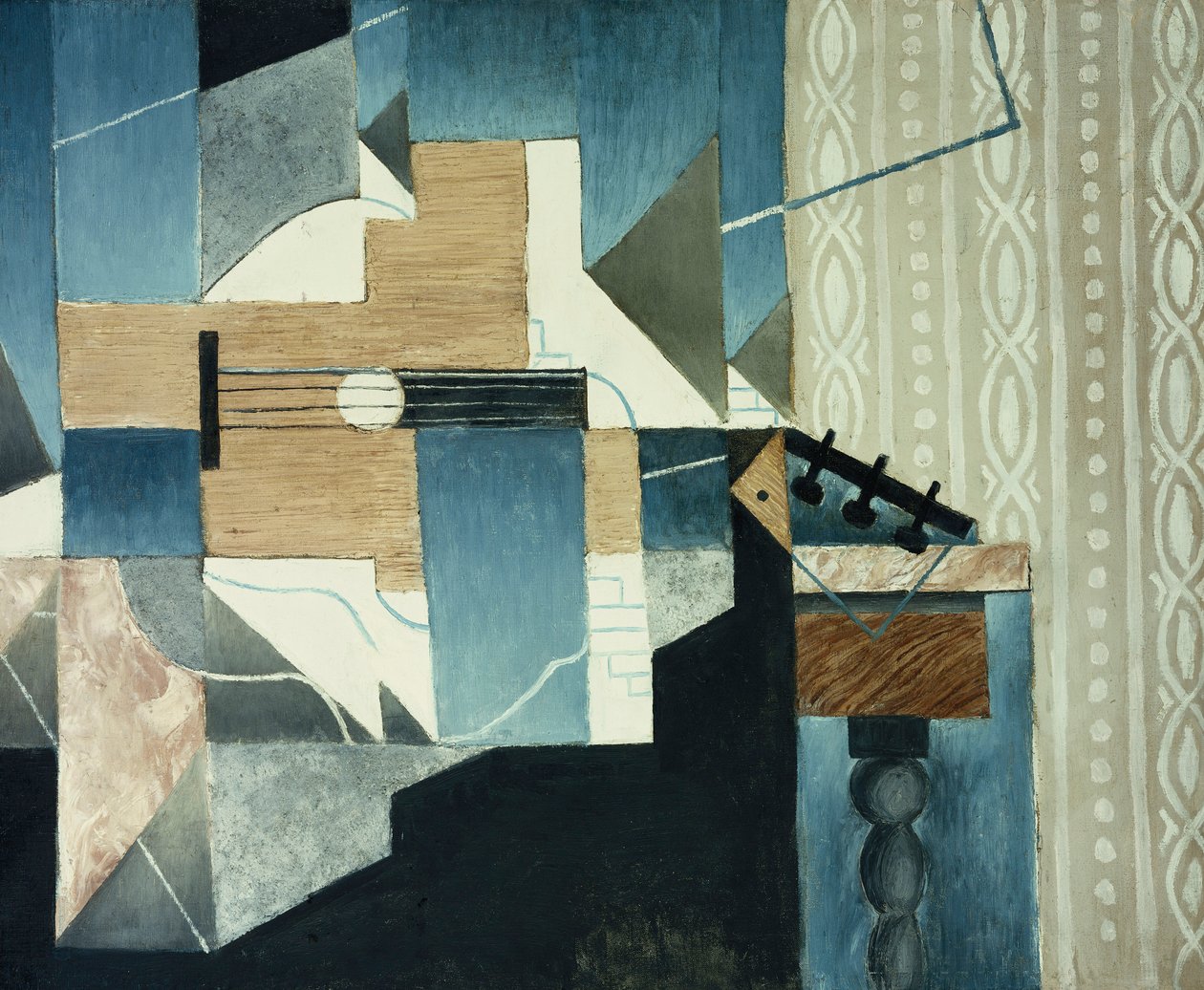 Kytara na stole; Kytara na stole, 1913 od Juan Gris