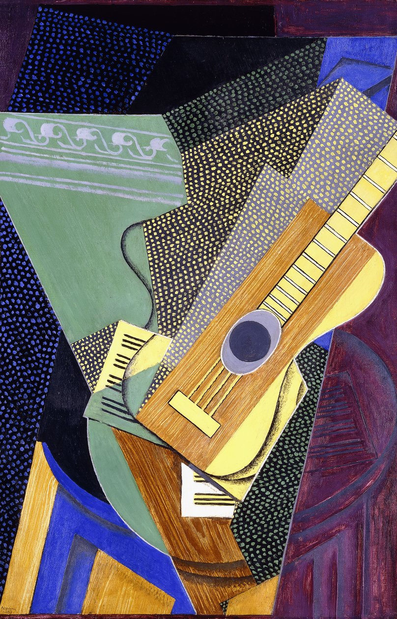 Kytara na stole; Kytara na stole, 1916 od Juan Gris