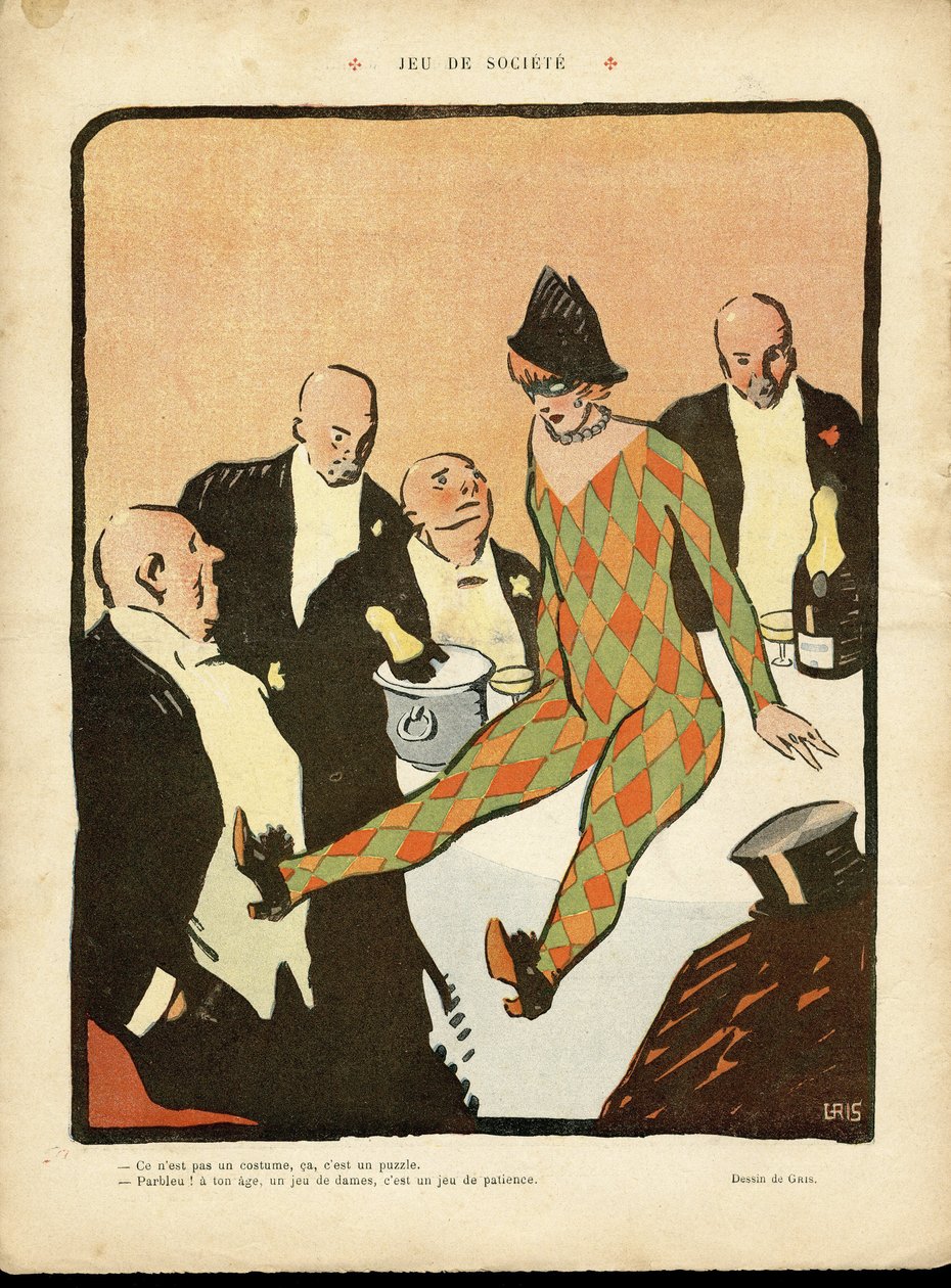Ilustrace J Grise (1887-1927) v Le Lire od Juan Gris