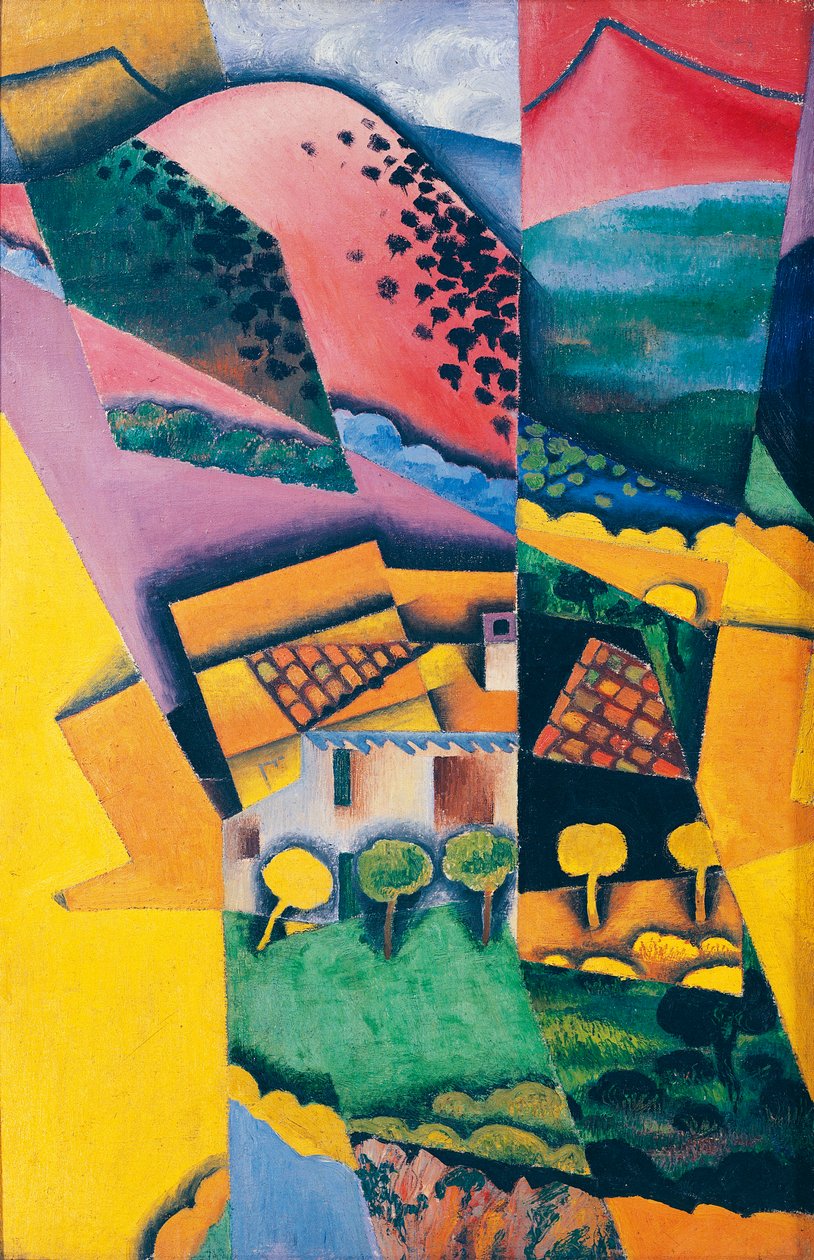 Krajina v Ceretu od Juan Gris