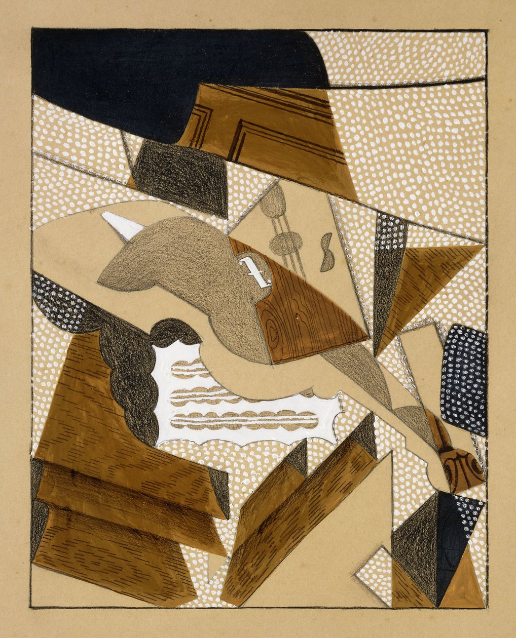 Housle, cca 1915-1916 od Juan Gris