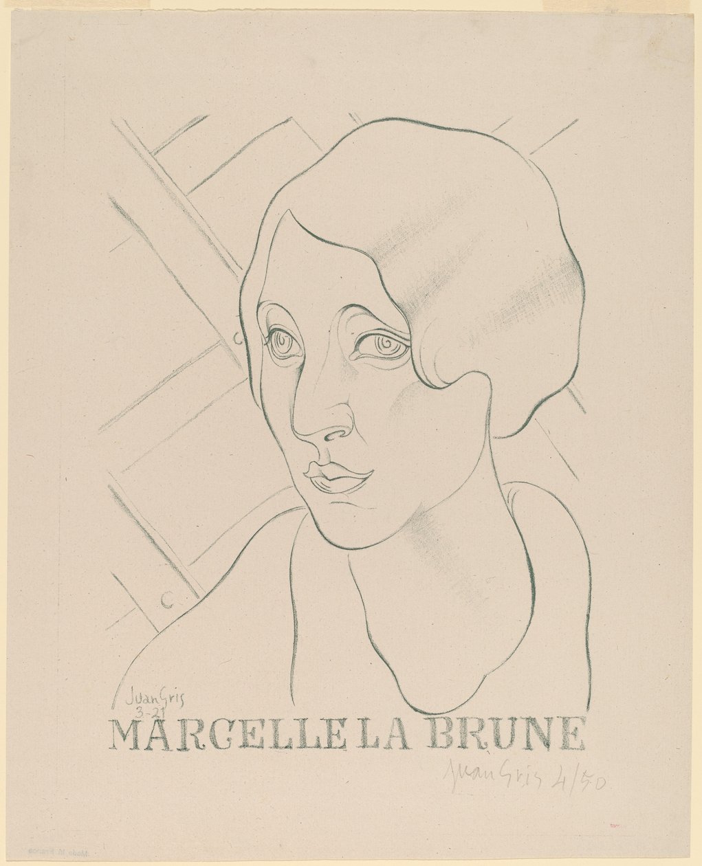 Marcelle Hnědá od Juan Gris