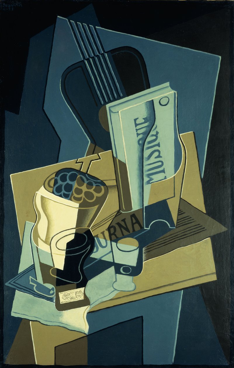 hudební kniha; Hudební sešit, 1922 od Juan Gris