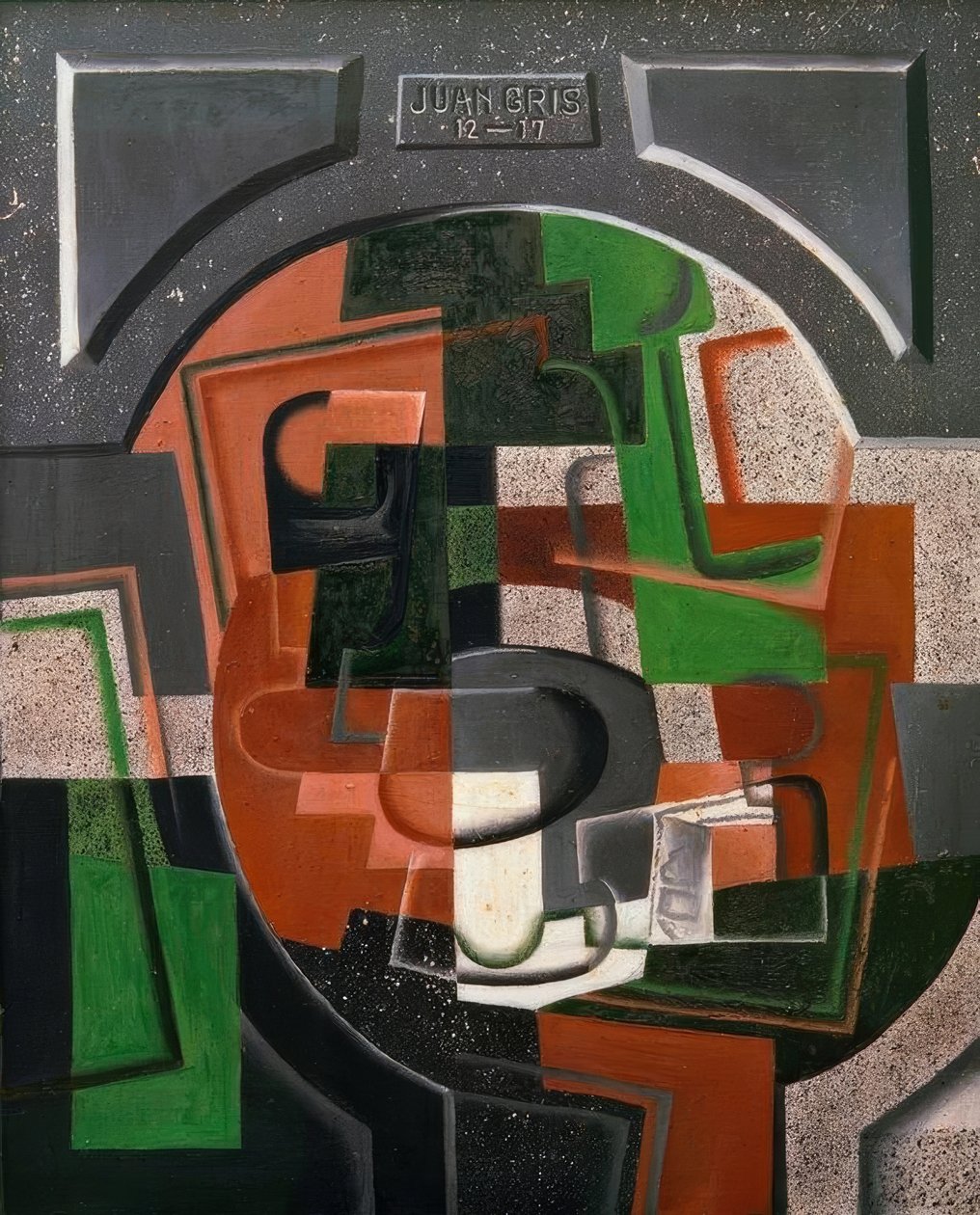 Zátiší na talíři od Juan Gris