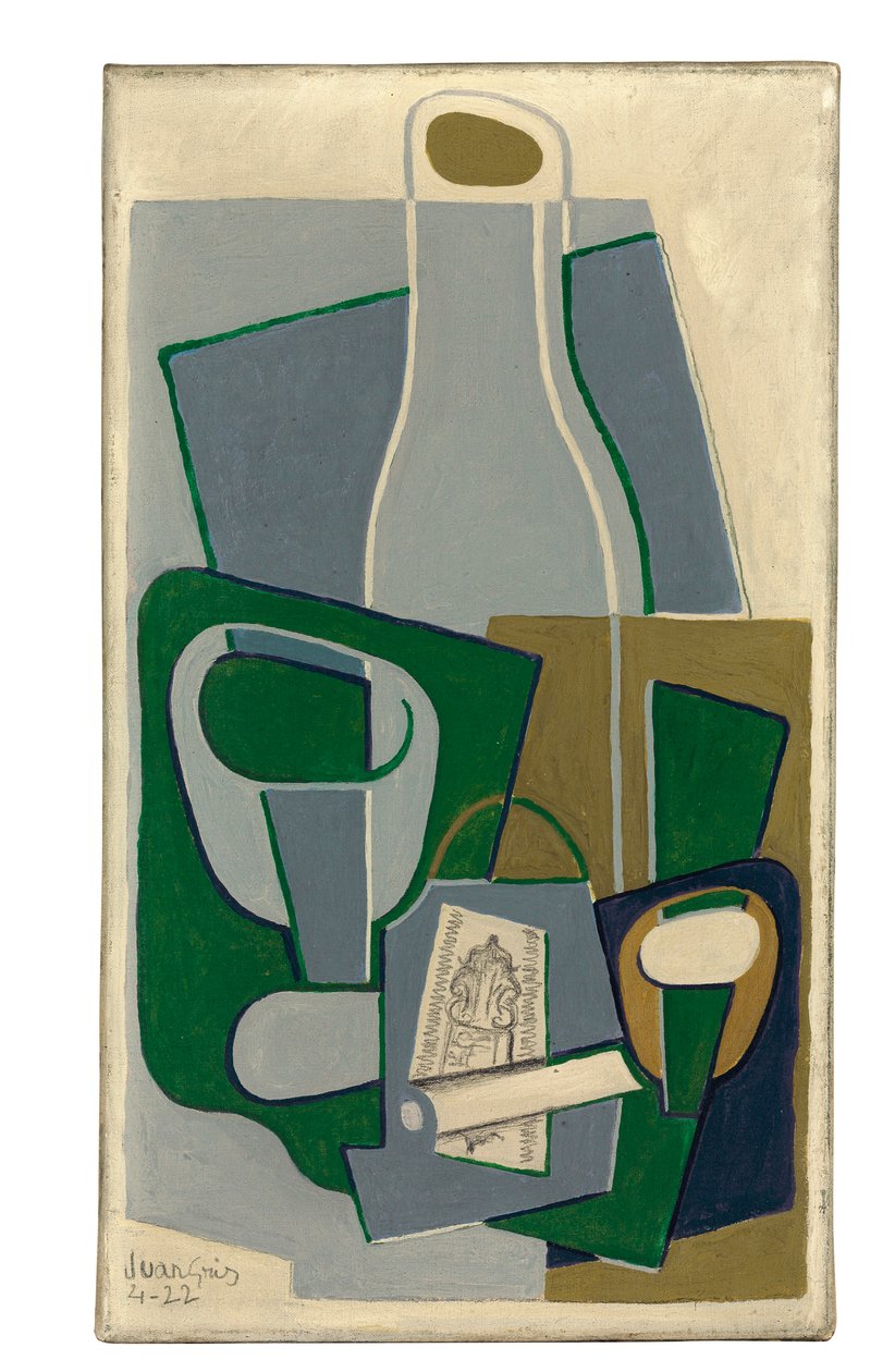 Pipe and Packet of Tobacco, 1922 od Juan Gris