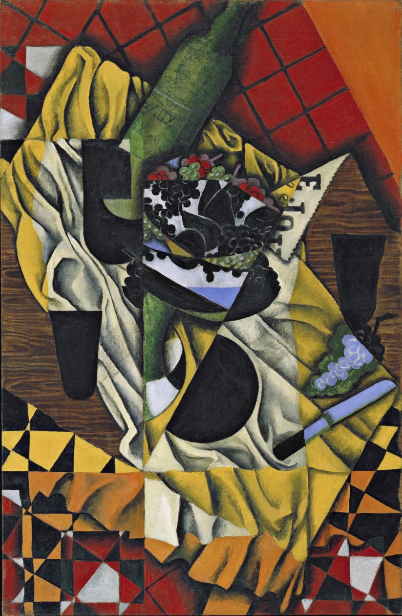 "Hrozny a víno"" Obraz od Juana Grise (1887-1927) 1913 Museum of Modern Art, New York od Juan Gris