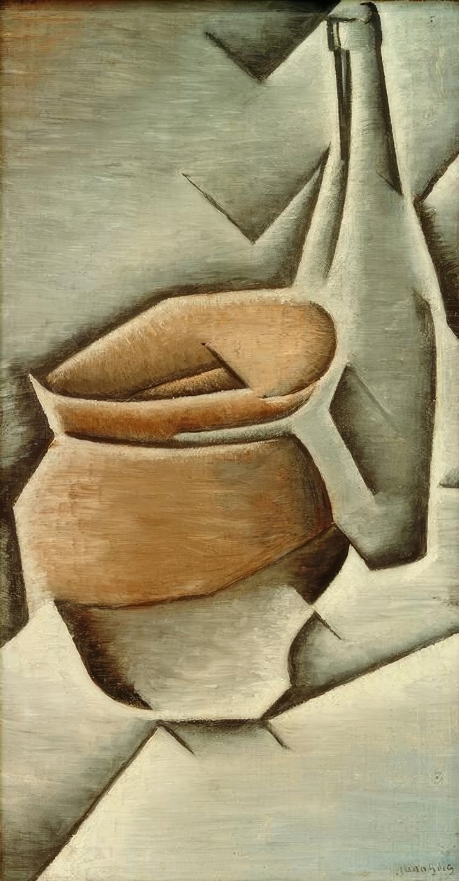 Hrnec a láhev od Juan Gris