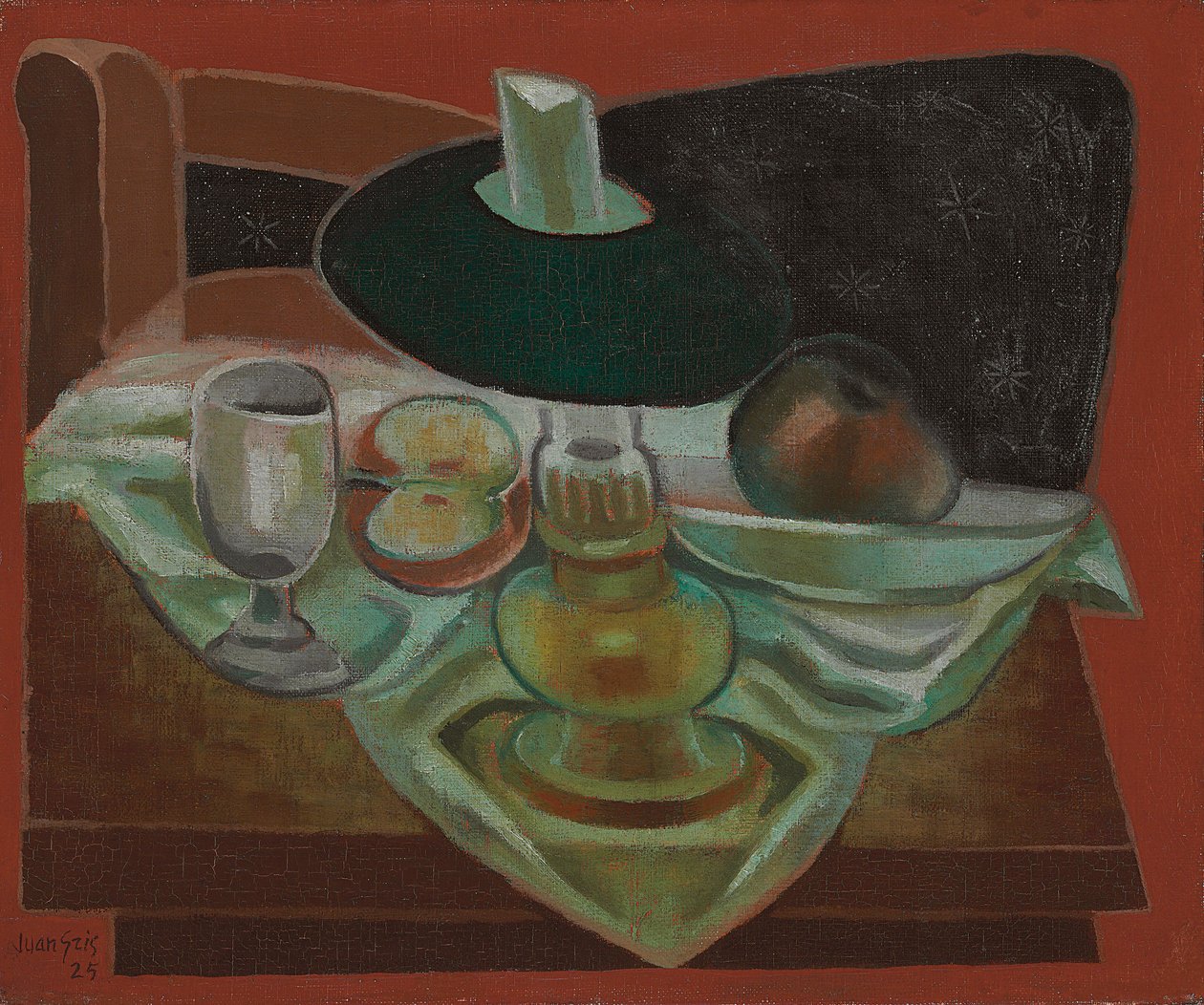 Pod lampou; Pod lampou, 1925 od Juan Gris