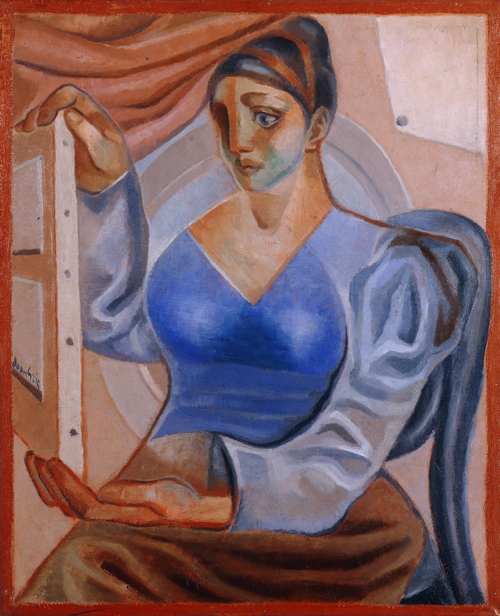 Žena s obrazem; Žena u obrazu, od Juan Gris