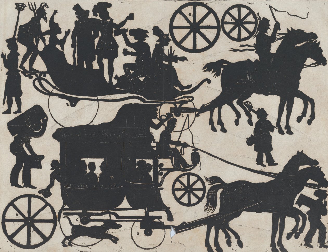 5. list figurek pro čínské stínové loutky, ca. 1850-70. od Juan Llorens