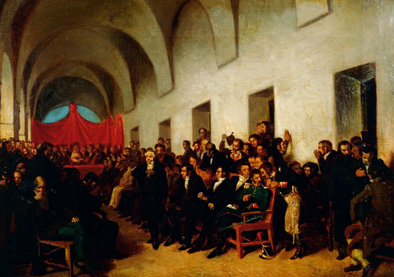 Cabildo na zasedání 22. května od Juan Manuel Blanes