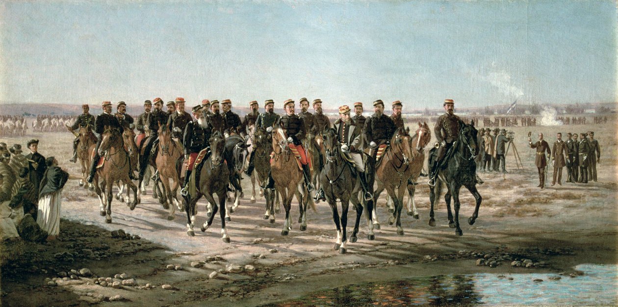 Návštěva u řeky Negro generálem Juliem Argentino Rocou (1843-1914) a jeho armádou (olej na plátně) od Juan Manuel Blanes