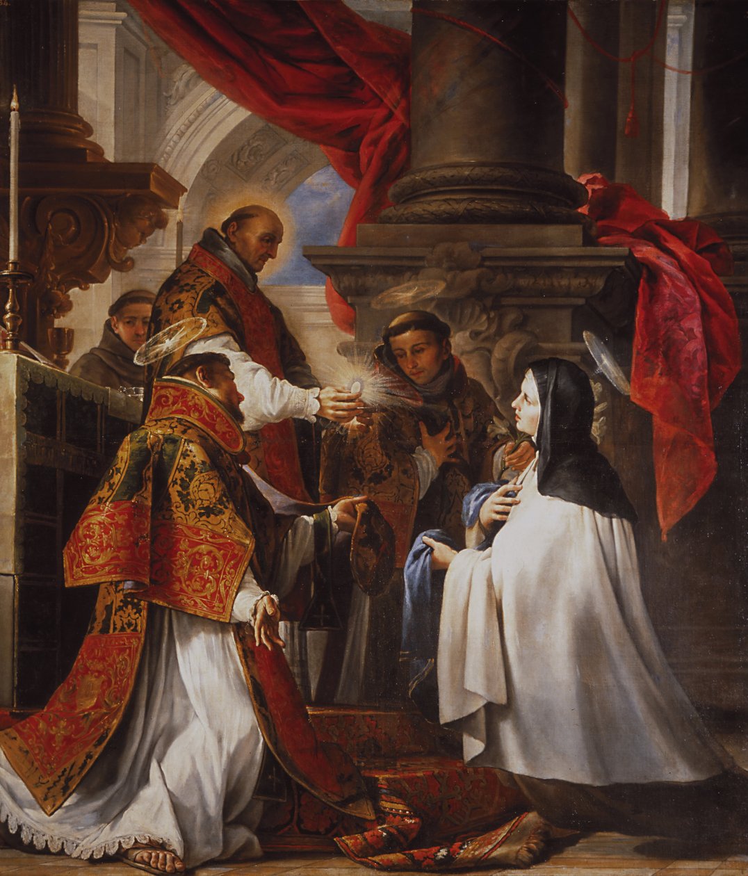 Přijímání svaté Terezie, 1670 od Juan Martín Cabezalero