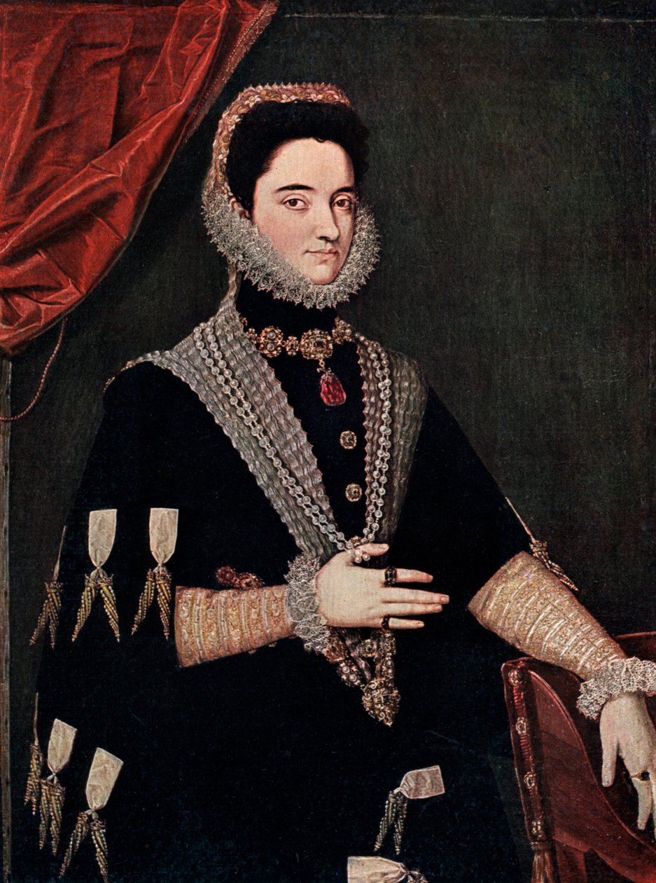 Marie Rakouská, polovina 16. století 1910 od Juan Pantoja de la Cruz