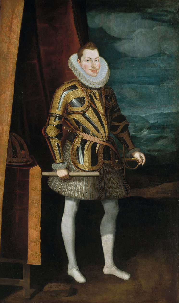 Filip III Španělský - Portrét Filipa III. (1578-1621), španělského a portugalského krále od Pantoja de la Cruz, Juan (1553-1608) od Juan Pantoja de la Cruz