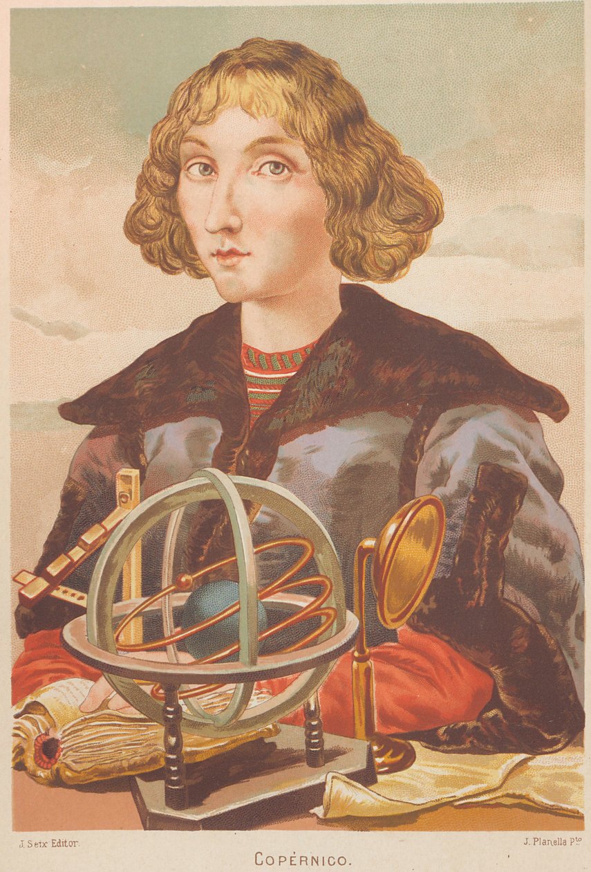 Portrét Mikuláše Koperníka 1473-1543, 1879. od Juan Planella y Rodríguez