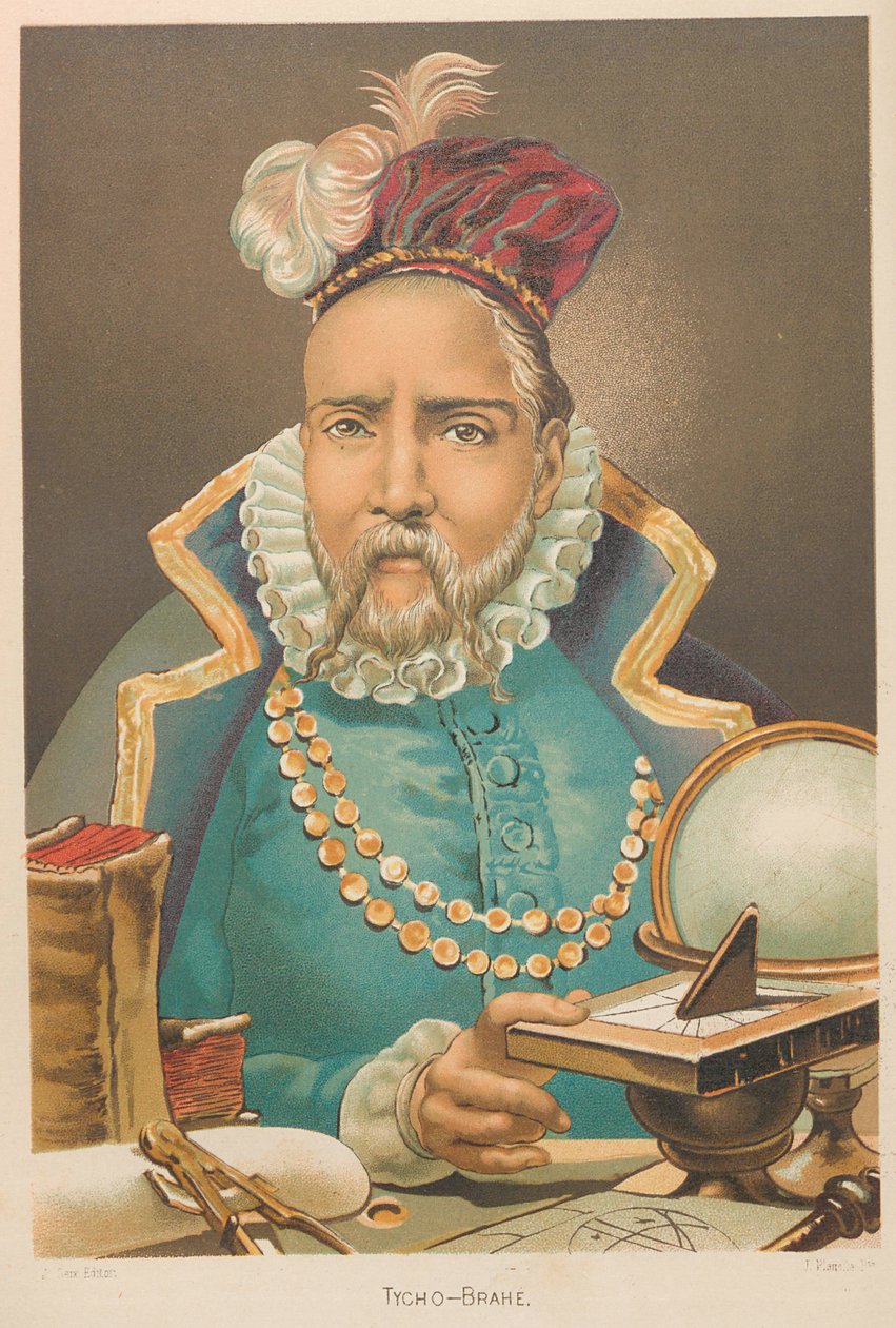Portrét Tycho Brahe 1546-1601, 1879. od Juan Planella y Rodríguez