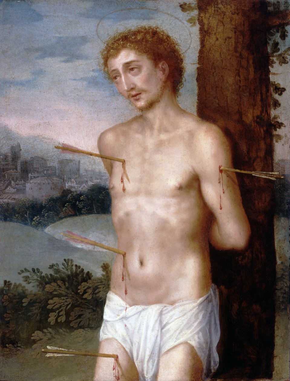 Svatý Šebestián, kolem 1603 (olej na mědi) od Juan Sanchez Cotan