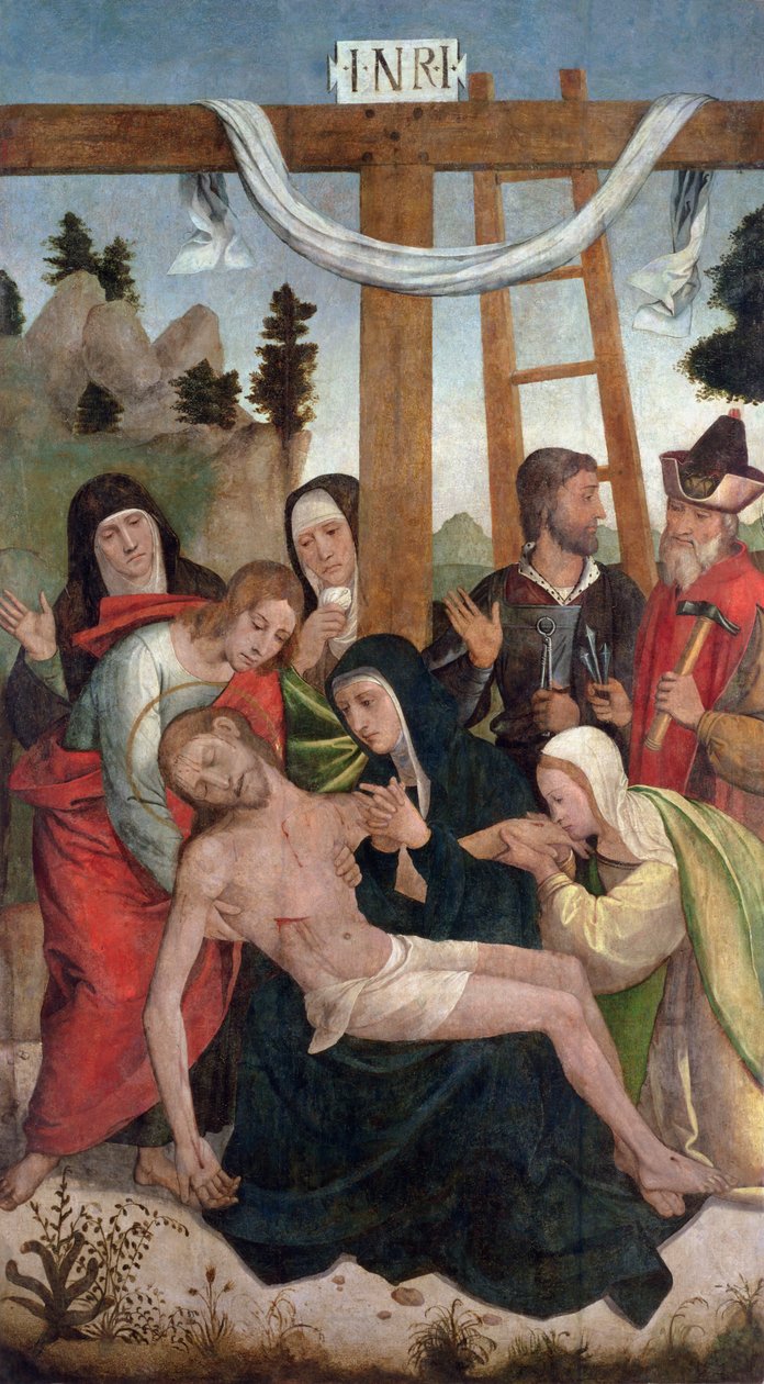 Depozice (panel) od Juan de Borgoña