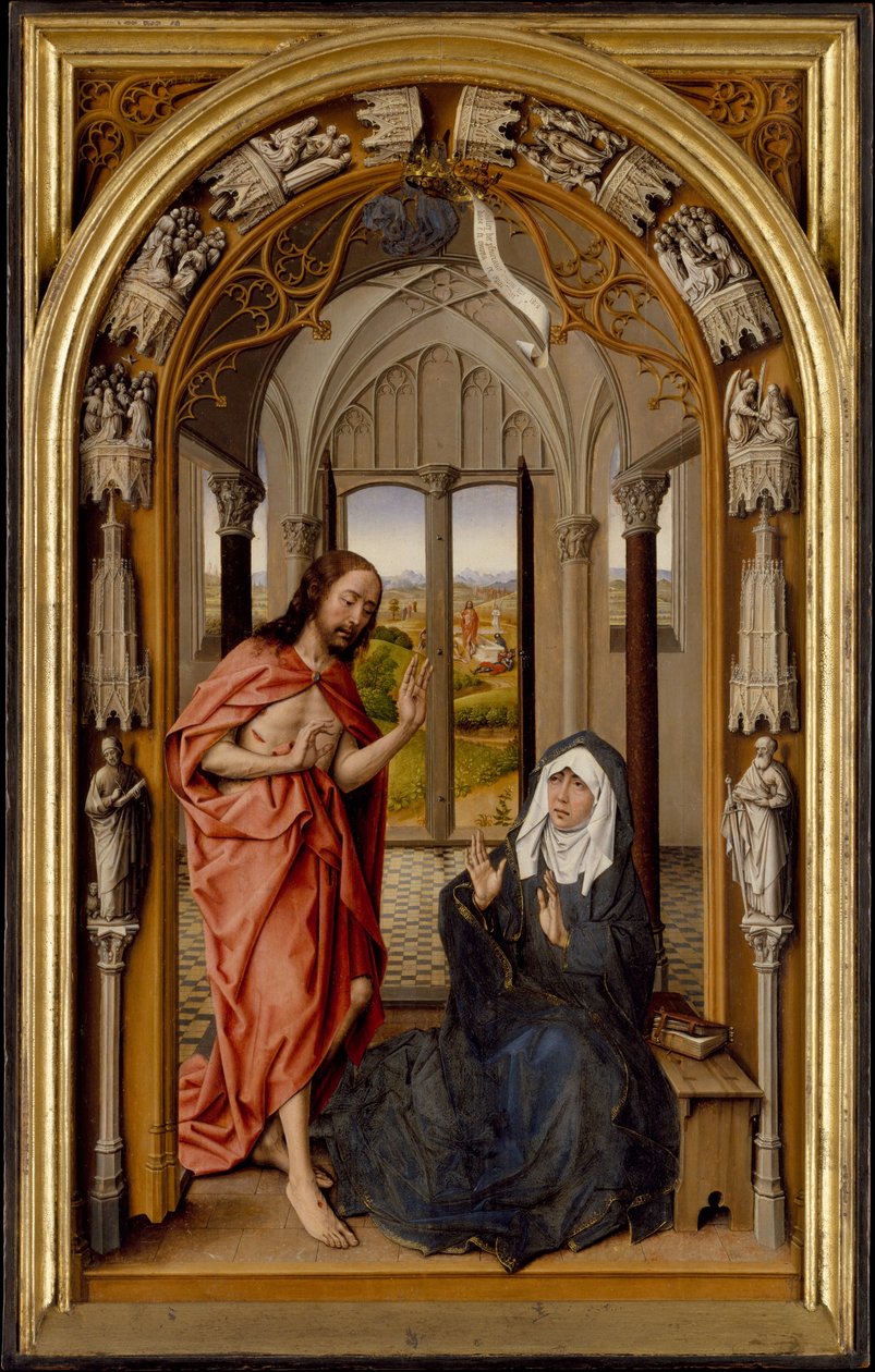 Kristus se zjevuje své Matce, kolem roku 1496 od Juan de Flandes