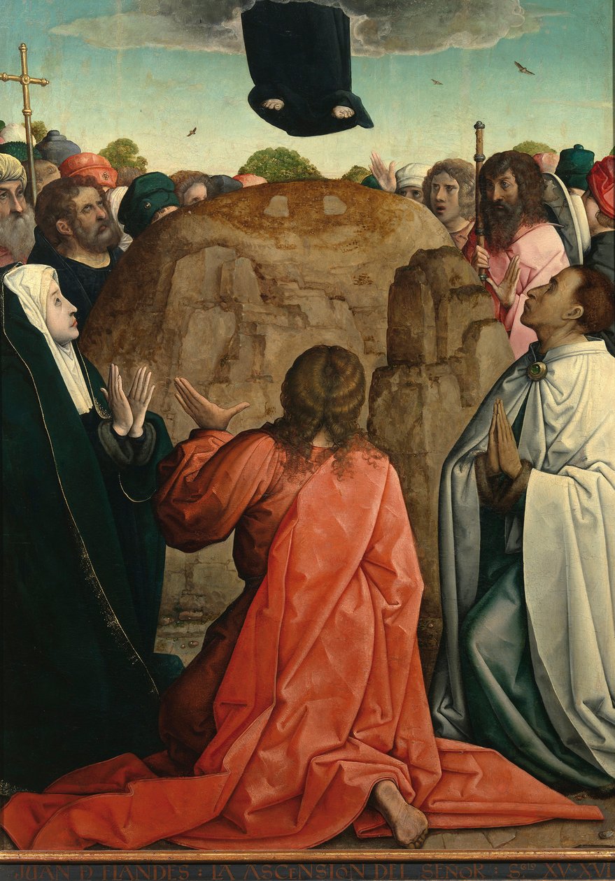 ""La Resurrection"" Obraz od Juana de Flandes (verze 1465-1519) 1514-1519 Rozměr 110x84 cm Museo del Prado, Madrid od Juan de Flandes
