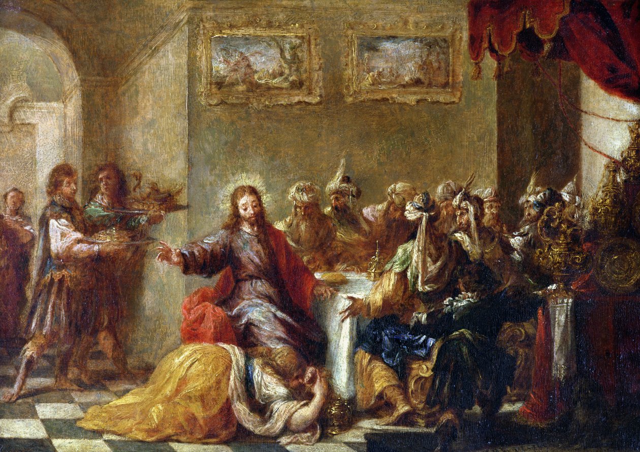 Kristus v domě Šimona Farizeje, 1660 od Juan de Valdes Leal
