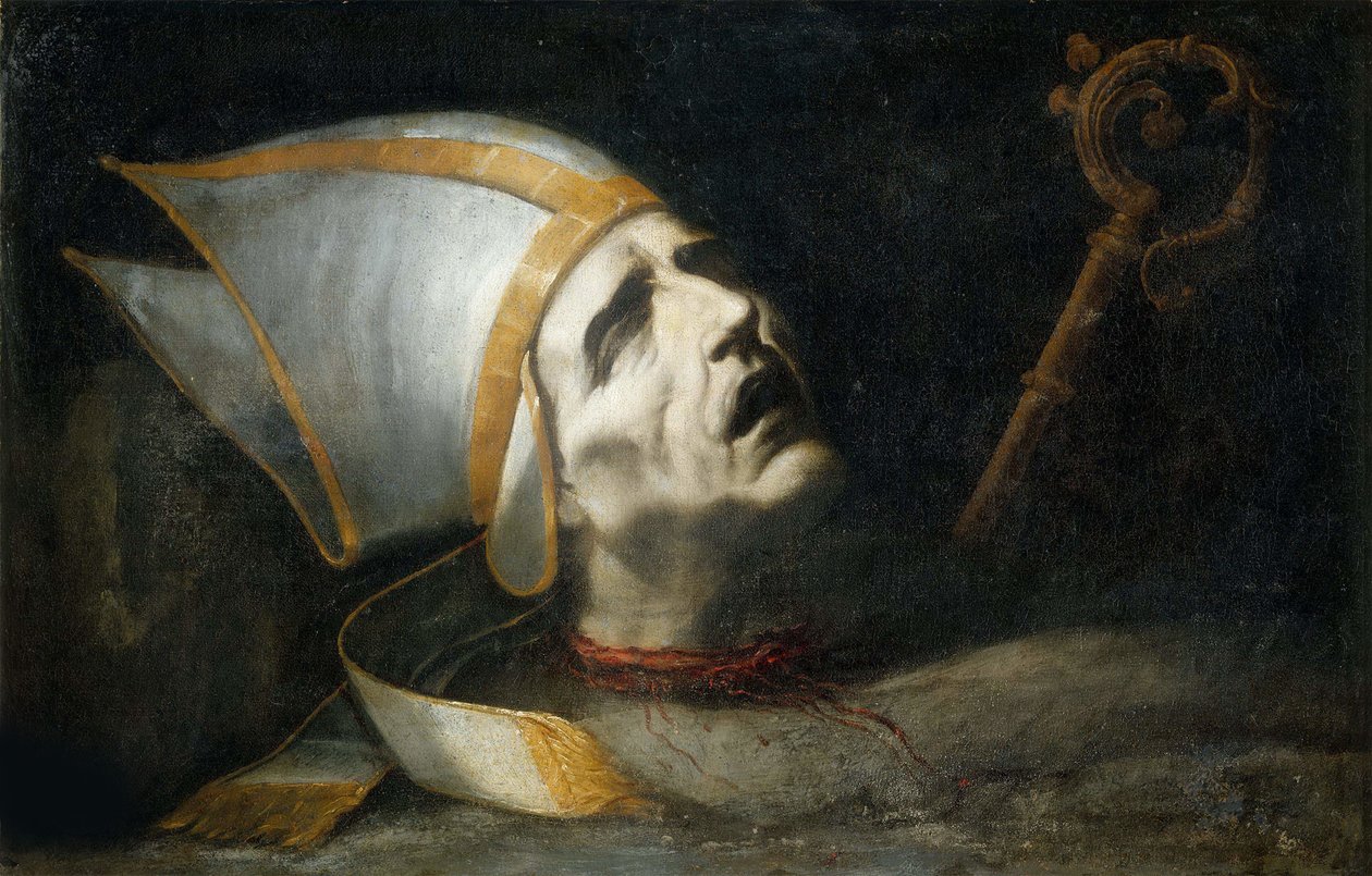 Hlava svatého Fulgentia od Juan de Valdes Leal