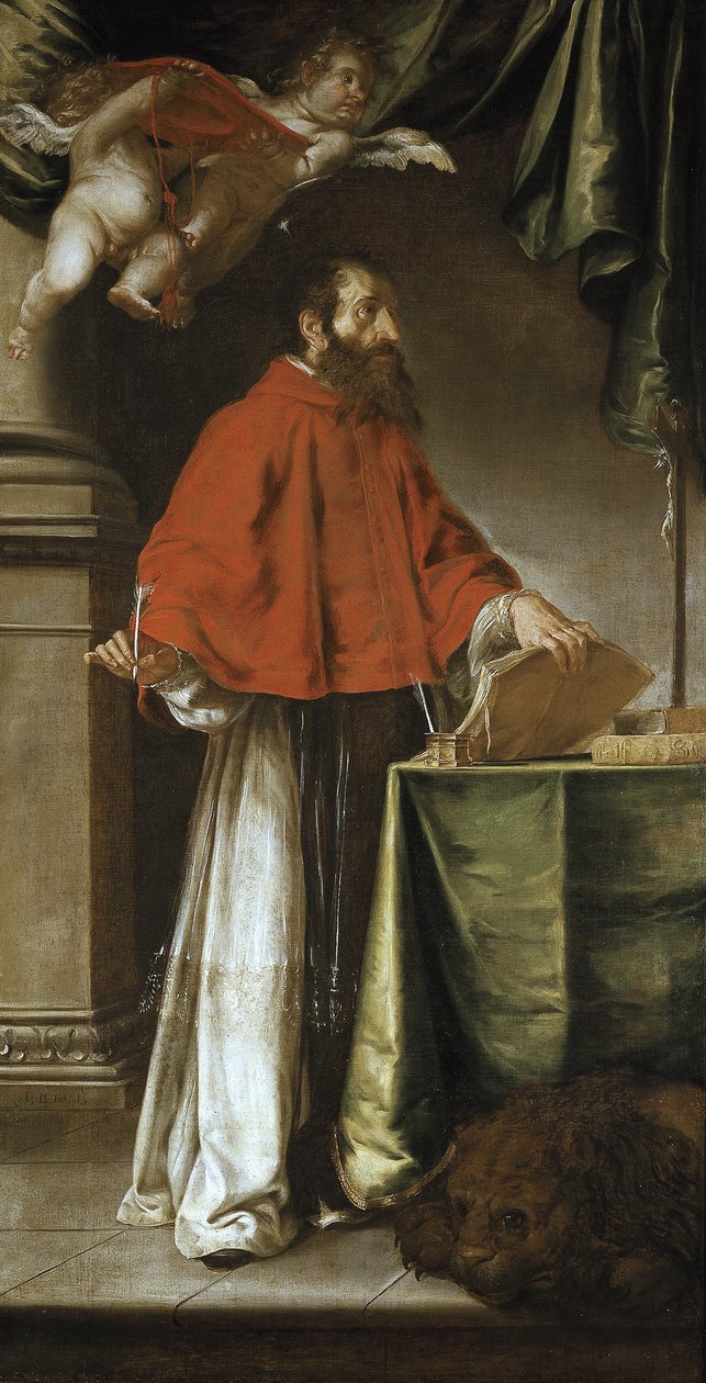 Španělsky: San Jerónimo Saint Jerome od Juan de Valdes Leal