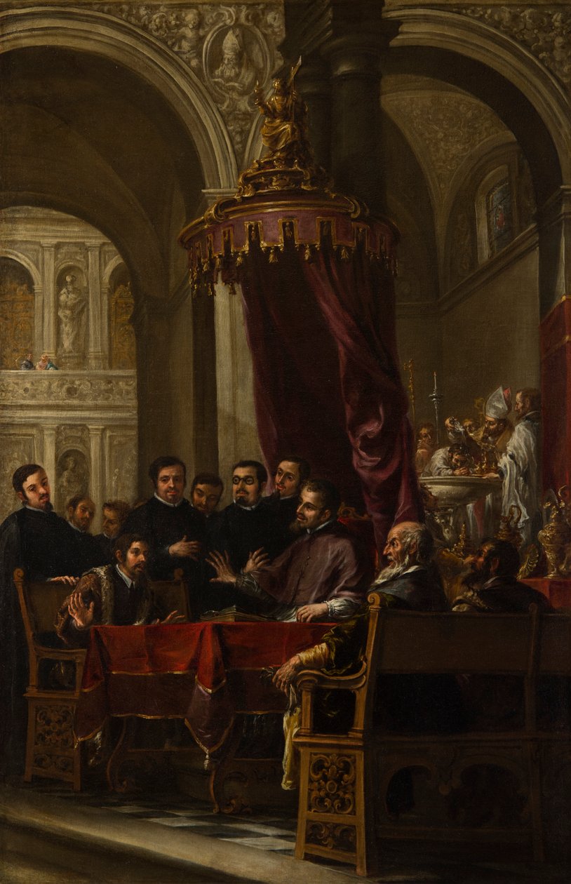 Obrácení a křest sv. Augustina od sv. Ambrože od Juan de Valdes Leal