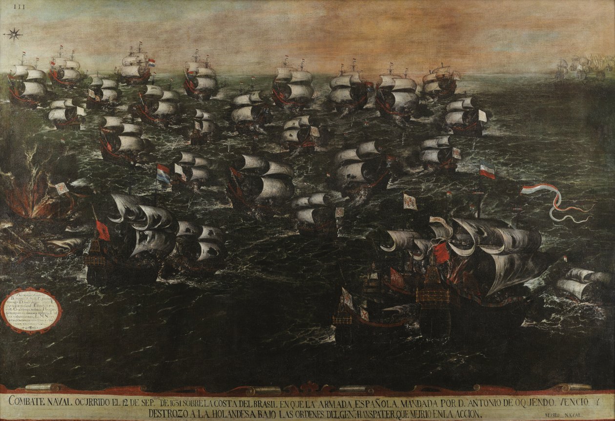 Námořní bitva u Pernambuca neboli u Abrojos (pohled III). Kolem roku 1632 Tabulka3-v2-2 od Juan de la Corte