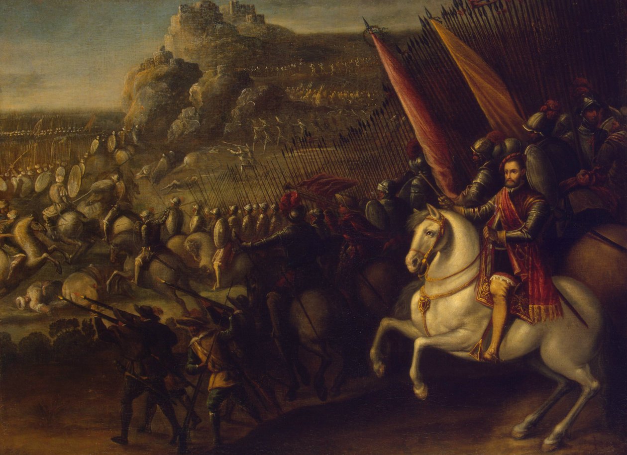 Bitevní scéna, 1643 od Juan de la Corte