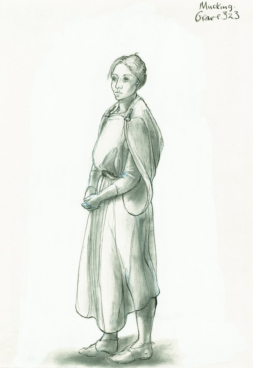 Anglosaská žena, c5.-10. století, c1990-2010 od Judith Dobie