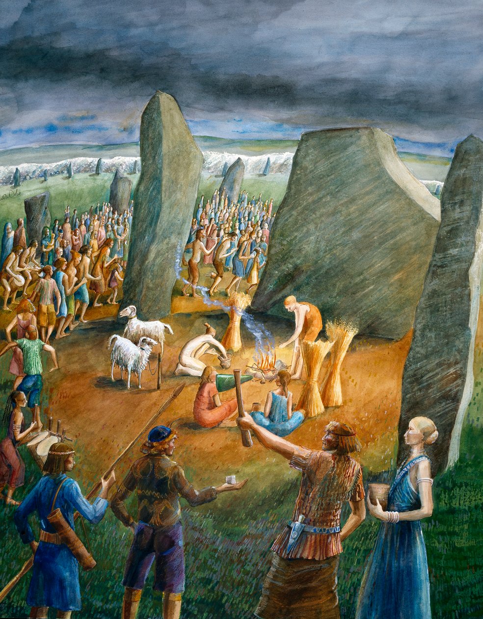 Avebury Stone Circle, c3. tisíciletí BC, c1990-2010 od Judith Dobie